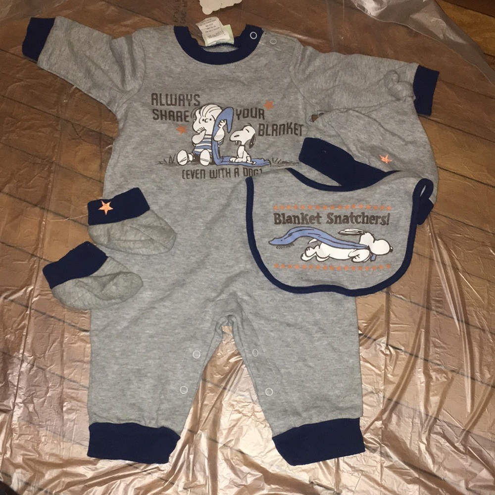 Vintage Snoopy Baby Boy Set